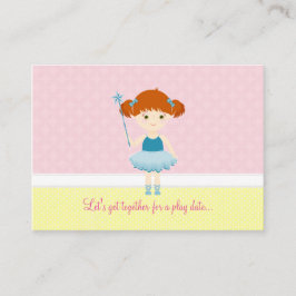 Sweet Ballerina Cupcake Celebration Telefonnummerkarte