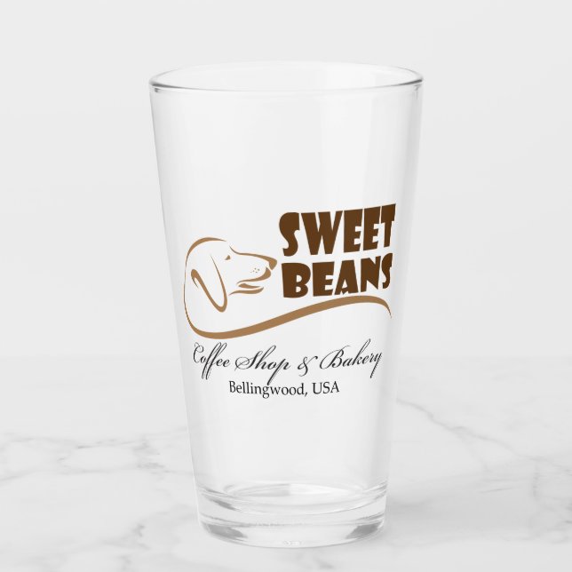 Sweet Beans Drinking Glass Glas (Vorderseite)