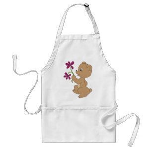 Sweet Bear Art Drawn Baby Brown Bären Art Schürze