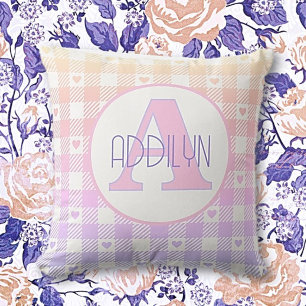 Sweet bébé fille coussin personnalisé