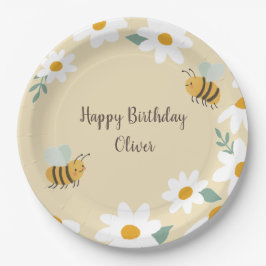Sweet Bee Birthday Pappteller