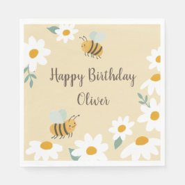 Sweet Bee Birthday Serviette