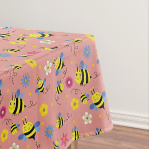 Sweet Bee Blossom Garden Tischdecke