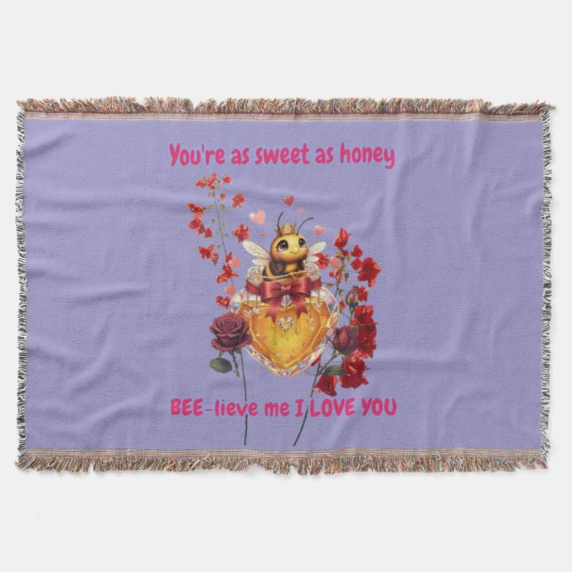 Sweet BEE mine-BEE lieve me i love you Decke (Vorderseite)