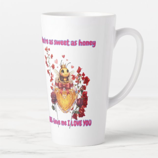 Sweet BEE mine-BEE lieve me i love you Milchtasse (Rechts)