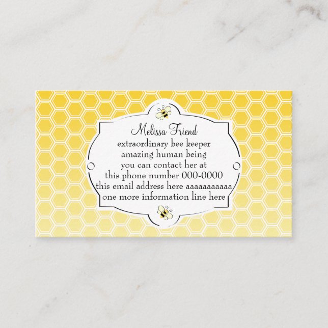 Sweet Beet Business Card Visitenkarte (Vorderseite)