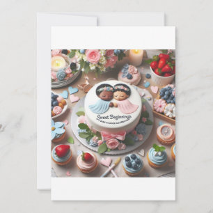 "Sweet Beginnings: Eine Baby Shower Celebration" Einladung