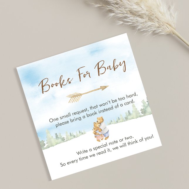 Sweet Beige Forest Bear Books for Baby Begleitkarte (Von Creator hochgeladen)