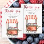 Sweet berries baby shower - thank you dankeskarte<br><div class="desc">watercolor</div>