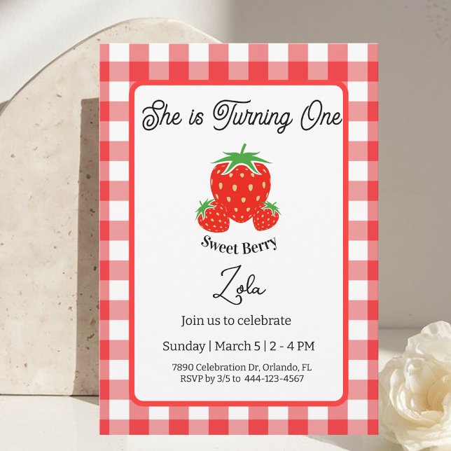 Sweet Berry Birthday Invitation Birthday Card Einladung (Von Creator hochgeladen)