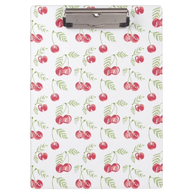 Sweet Berry Red Green Klemmbrett (Vorderseite)