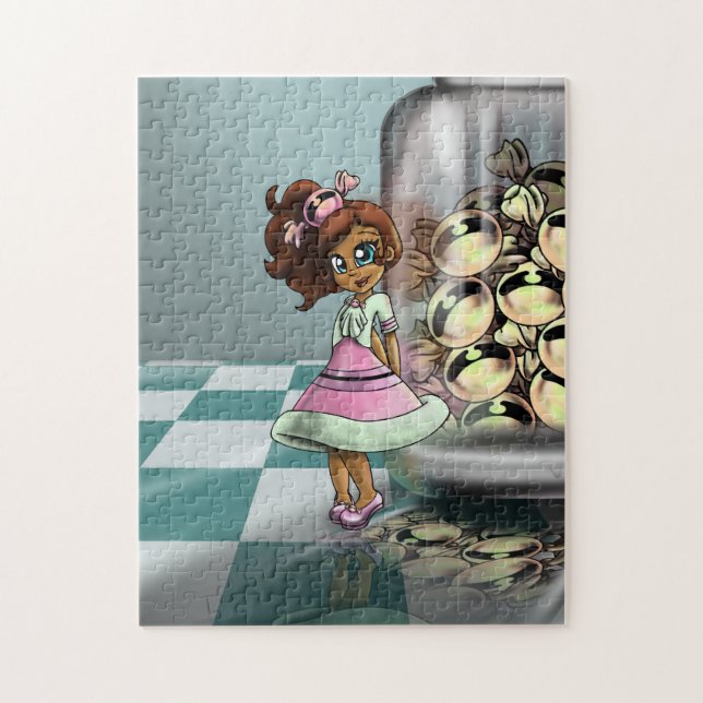 Sweet Biracial Girl (Vertikal)