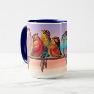 Sweet Bird Art sur Mug Cup