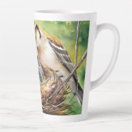 Sweet bird nest painting milchtasse