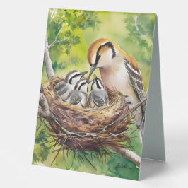 Sweet bird nest painting tischaufsteller 