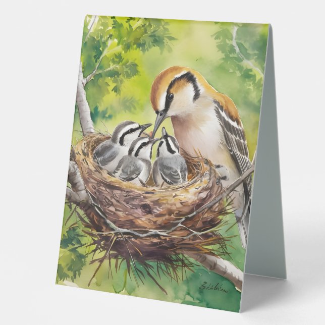 Sweet bird nest painting tischaufsteller  (Vorderseite)