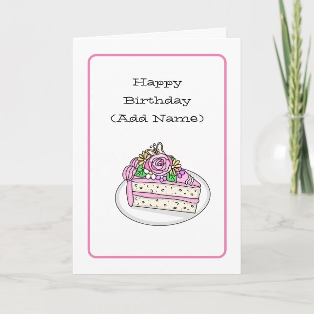 Sweet Birthday Card für sie | Geburtstag Cupcake Karte (Vorderseite)