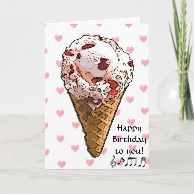 Sweet Birthday Card für sie Karte (Vorderseite)