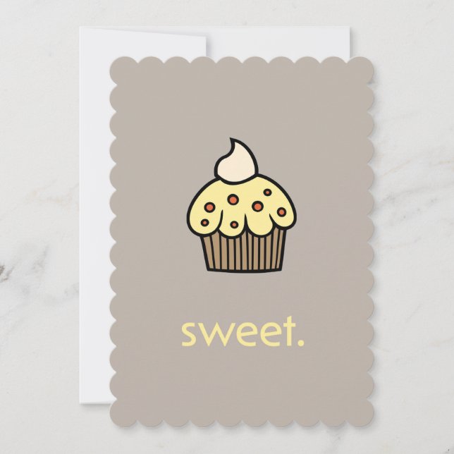 Sweet Birthday Flat Card individuell anpassen Karte (Vorderseite)
