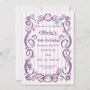 Sweet Birthday Girl Einladung