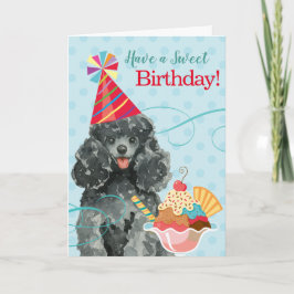 Sweet Birthday Toy Poodle Karte