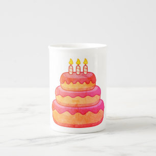 "Sweet Birthday wünscht Tasse" Prozellantasse