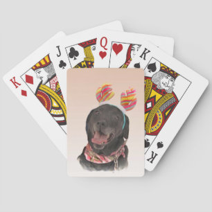 Sweet Black Labrador Retriever Hunde Spielkarten
