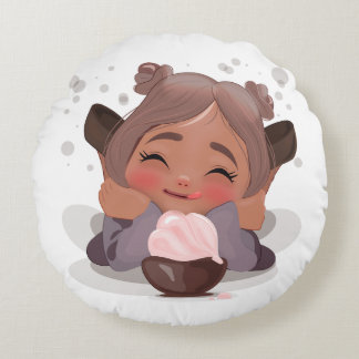 Sweet Bliss Rundes Kissen