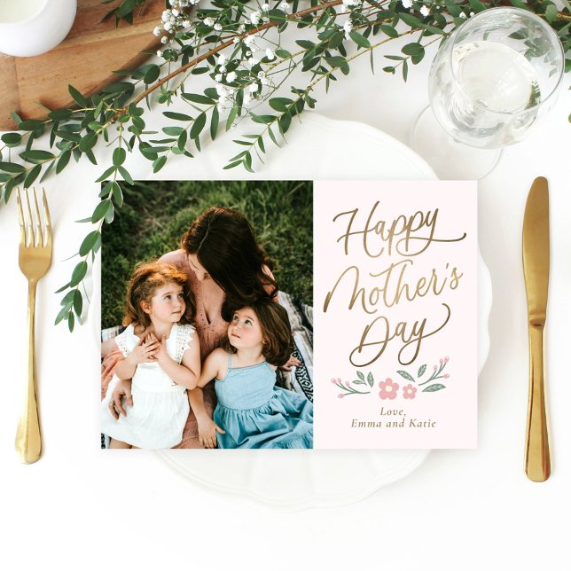 Sweet Blooms Happy Mütter Day Foto Card Karte (Von Creator hochgeladen)