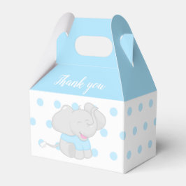 Sweet Blue Box mit Elephant Baby Shower Geschenkschachtel