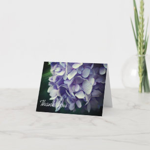 Sweet Blue Hydrangea Blume Danke, Card Dankeskarte
