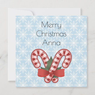 Sweet Blue Snowflake, Red Candy Stick