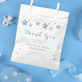 Sweet Blue Watercolor Stars Vielen Dank Geschenktütchen