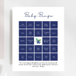 Sweet Blueberry Baby Bingo Baby Showspiel