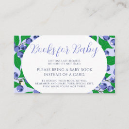 Sweet Blueberry Blue Baby Showbücher für Baby Begleitkarte