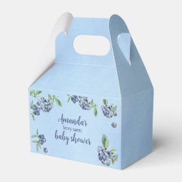 Sweet Blueberry Watercolor Babydusche Geschenkschachtel