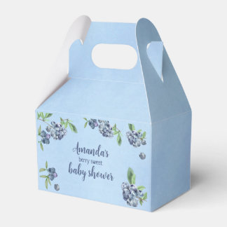 Sweet Blueberry Watercolor Babydusche Geschenkschachtel