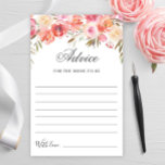 Sweet Blush Floral Well wünscht Ratschläge Karte<br><div class="desc">Sweet Blush Bloral Well wünscht eine Ratenkarte. Personalisieren Sie mit der Braut zu sein Name und Datum der Dusche. Für weitere Anpassungen klicken Sie bitte auf den Link "Weiter anpassen". Wenn Sie Hilfe benötigen,  kontaktieren Sie mich bitte.</div>