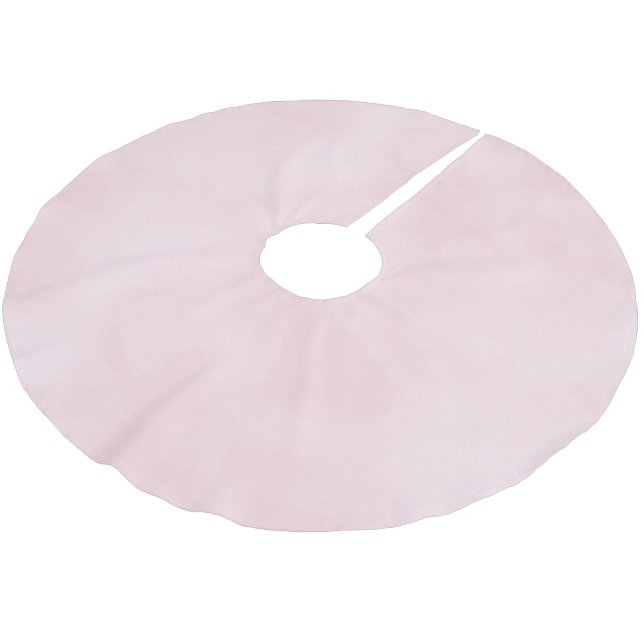 Sweet Blush Pink Christmas Polyester Weihnachtsbaumdecke (Schrägansicht)