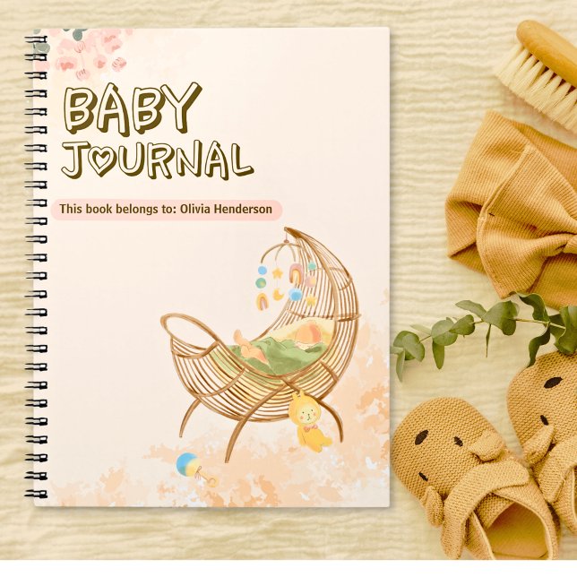 Sweet Boho Baby Journal Notizblock (Boho Baby Journal From Mom)
