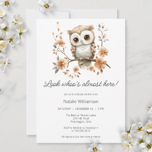 Sweet Boho Owl Baby Dusche Einladung