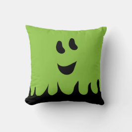Sweet Boo Ghost Pillow Green Kissen
