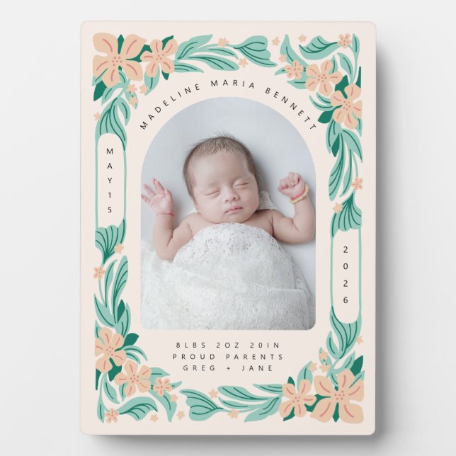 Sweet Botanicals Plaque Fotoplatte (Vorderseite)