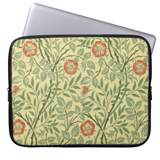 Sweet Briar Pattern (by William Morris) Laptopschutzhülle (Vorderseite)