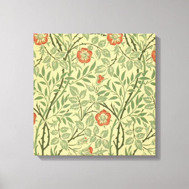 Sweet Briar Pattern (von William Morris) Leinwanddruck (Vorderseite)