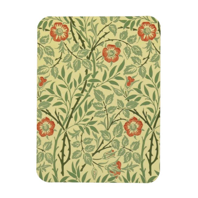 Sweet Briar Pattern (von William Morris) Magnet (Vertikal)