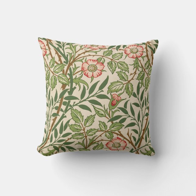 Sweet Briar William Morris Kissen (Vorderseite)