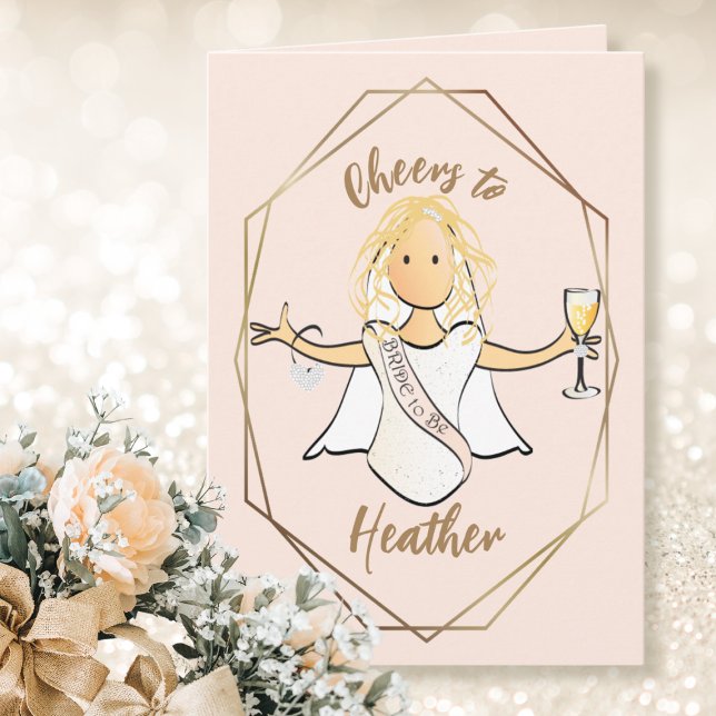 Sweet Bridal Polterabend Champagne Toast Card Karte (Von Creator hochgeladen)