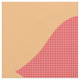 Sweet Bright Red Heart Pattern Stoff