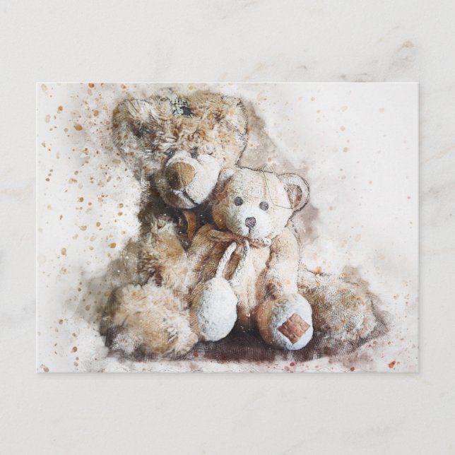 Sweet Brown Teddy Bears Postkarte (Vorderseite)